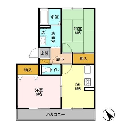 プランドール市川の物件間取画像